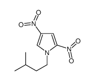 1-(3-methylbutyl)-2,4-dinitropyrrole结构式