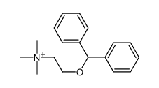 2-benzhydryloxyethyl(trimethyl)azanium Structure