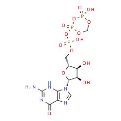 guanosine 5'-(beta,gamma-methylene)triphosphate structure