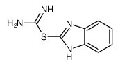 Carbamimidothioic acid, 1H-benzimidazol-2-yl ester (9CI) structure