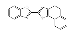 2-(4,5-dihydrobenzo[g][1]benzothiol-2-yl)-1,3-benzoxazole结构式