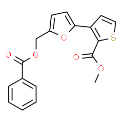 METHYL 3-(5-[(BENZOYLOXY)METHYL]-2-FURYL)-2-THIOPHENECARBOXYLATE Structure