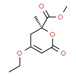 2H-Pyran-2-carboxylicacid,4-ethoxy-3,6-dihydro-2-methyl-6-oxo-,methylester,(2S)-(9CI) Structure