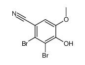 2,3-dibromo-4-hydroxy-5-methoxy-benzonitrile structure