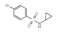 4-溴-N-环丙基苯磺酰胺结构式