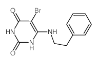 5-bromo-6-(phenethylamino)-1H-pyrimidine-2,4-dione结构式