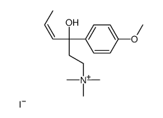 [(E)-3-hydroxy-3-(4-methoxyphenyl)hex-4-enyl]-trimethylazanium,iodide Structure