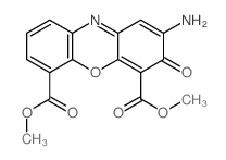 dimethyl 2-amino-3-oxo-phenoxazine-4,6-dicarboxylate结构式