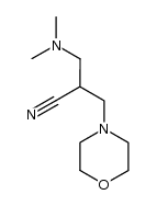 2-(dimethylamino-methyl)-3-morpholin-4-yl-propionitrile Structure