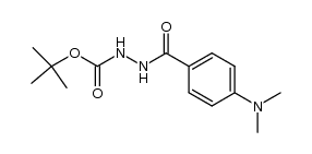 N-Boc-N'-[4-(N,N-dimethylamino)benzoyl]hydrazine Structure