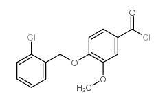 4-[(2-氯苄基)氧基]-3-甲氧基苯甲酰氯结构式