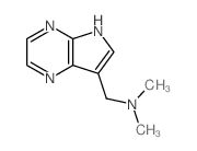 N,N-dimethyl-1-(2,5,9-triazabicyclo[4.3.0]nona-1,3,5,7-tetraen-7-yl)methanamine structure