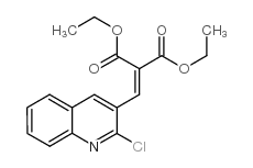 diethyl 2-[(2-chloroquinolin-3-yl)methylidene]propanedioate结构式