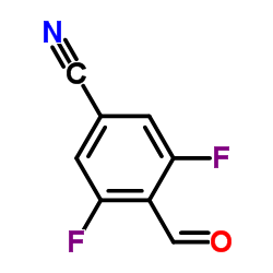 3,5-DIFLUORO-4-FORMYLBENZONITRILE Structure