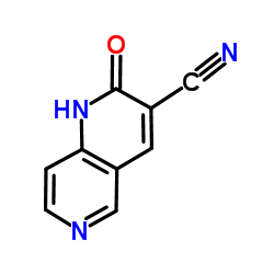 2-Oxo-1,2-dihydro-1,6-naphthyridine-3-carbonitrile结构式