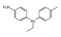 4-[ethyl-(4-methylphenyl)arsanyl]aniline Structure