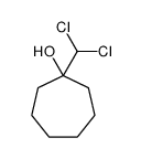 1-(dichloromethyl)cycloheptan-1-ol结构式