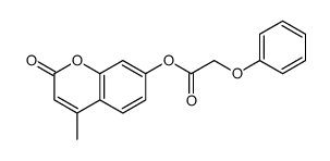 (4-methyl-2-oxochromen-7-yl) 2-phenoxyacetate Structure