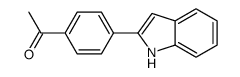 1-[4-(1H-indol-2-yl)phenyl]ethanone Structure