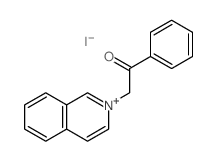 Isoquinolinium,2-(2-oxo-2-phenylethyl)-, iodide (1:1)结构式