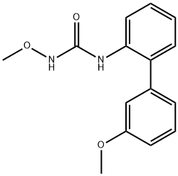 N-Methoxy-N'-[3'-methoxy(1,1'-biphenyl)-2-yl]urea structure