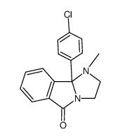 9b-(4-chloro-phenyl)-1-methyl-1,2,3,9b-tetrahydro-imidazo[2,1-a]isoindol-5-one Structure