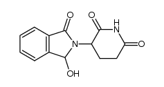 3-(1-hydroxy-3-oxo-1,3-dihydro-isoindol-2-yl)-piperidine-2,6-dione Structure