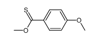 4-Methoxythiobenzoic acid methyl ester Structure