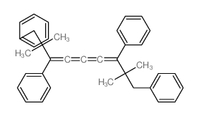 (1-(1,1-Dimethyl-2-phenylethyl)-6,6-dimethyl-5,7-diphenyl-1,2,3,4-heptatetraenyl)benzene结构式