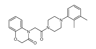 Piperazine, 1-[(2,3-dihydro-3-oxo-4H-1,4-benzoxazin-4-yl)acetyl]-4-(2,3-dimethylphenyl)- (9CI) structure