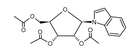 1-(2,3,5-tri-O-acetyl-β-D-ribofuranosyl)indole结构式