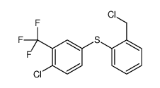 1-chloro-4-[2-(chloromethyl)phenyl]sulfanyl-2-(trifluoromethyl)benzene Structure