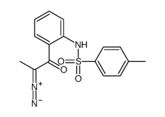 2-diazonio-1-[2-[(4-methylphenyl)sulfonylamino]phenyl]prop-1-en-1-olate结构式