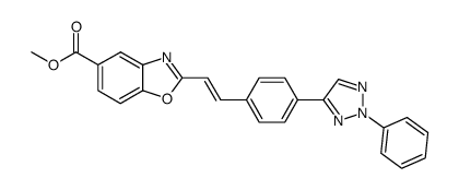 2-<4-(2-phenyl-2H-1,2,3-triazol-4-yl)styryl>-5-(methoxycarbonyl)-benzoxazol结构式