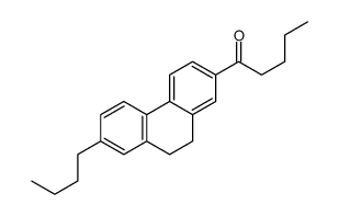 1-(7-butyl-9,10-dihydrophenanthren-2-yl)pentan-1-one Structure