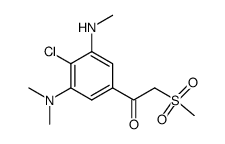 1-(4-Chloro-3-dimethylamino-5-methylamino-phenyl)-2-methanesulfonyl-ethanone Structure