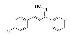 3-(4-Chlorphenyl)-1-phenyl-propenon-oxim结构式