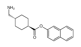 4-Aminomethyl-cyclohexanecarboxylic acid naphthalen-2-yl ester Structure