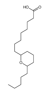 8-(6-pentyloxan-2-yl)octanoic acid结构式