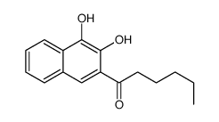 1-(3,4-dihydroxynaphthalen-2-yl)hexan-1-one结构式