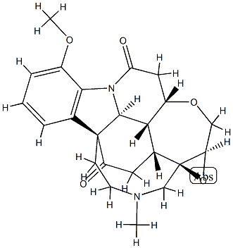 21α,22α-Epoxy-21,22-dihydro-4-methoxy-19-methyl-16,19-secostrychnidine-10,16-dione structure