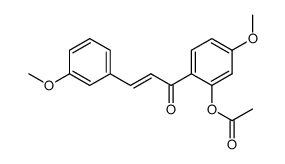 2'-acetoxy-3,4'-dimethoxy-chalcone结构式