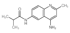 Propanamide,N-(4-amino-2-methyl-6-quinolinyl)-2-methyl-结构式