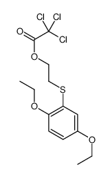 2-(2,5-diethoxyphenyl)sulfanylethyl 2,2,2-trichloroacetate Structure