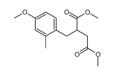 dimethyl 2-[(4-methoxy-2-methylphenyl)methyl]butanedioate结构式