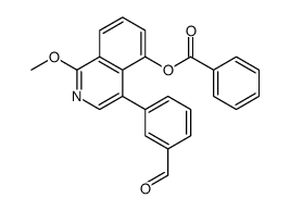 [4-(3-formylphenyl)-1-methoxyisoquinolin-5-yl] benzoate Structure