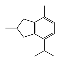 1H-Indene, 2,3-dihydro-2,4-dimethyl-7-(1-methylethyl)- Structure