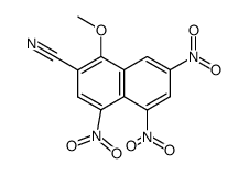 4,5,7-Trinitro-1-methoxy-2-naphthonitril结构式