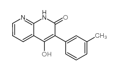 4-Hydroxy-3-(3-methylphenyl)-1,8-naphthyridin-2(1H)-one structure