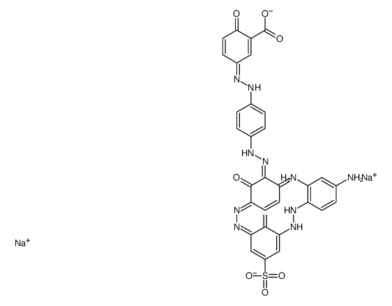 disodium 5-[[4-[[3-[[3-[(2,4-diaminophenyl)azo]-2-hydroxy-5-sulphonatophenyl]azo]-2,6-dihydroxyphenyl]azo]phenyl]azo]salicylate结构式